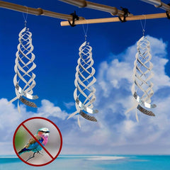 Bird Repellent Spiral Reflectors Decorative Bird Scare Device