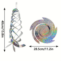 Bird Repellent Spiral Reflectors Decorative Bird Scare Device
