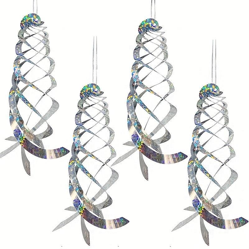 Bird Repellent Spiral Reflectors Decorative Bird Scare Device