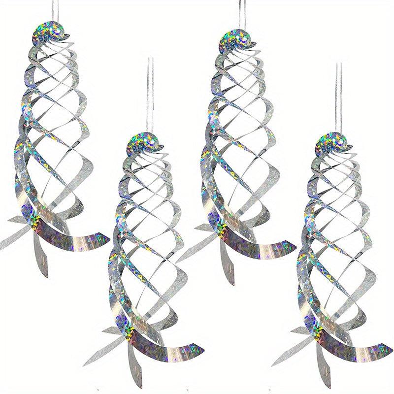 Bird Repellent Spiral Reflectors Decorative Bird Scare Device