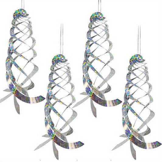 Bird Repellent Spiral Reflectors Decorative Bird Scare Device