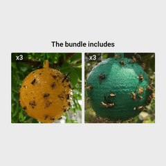 Fruit Fly Ball Bait Fly Trap Sticky Insect Ball 3 14inch Garden Supplies