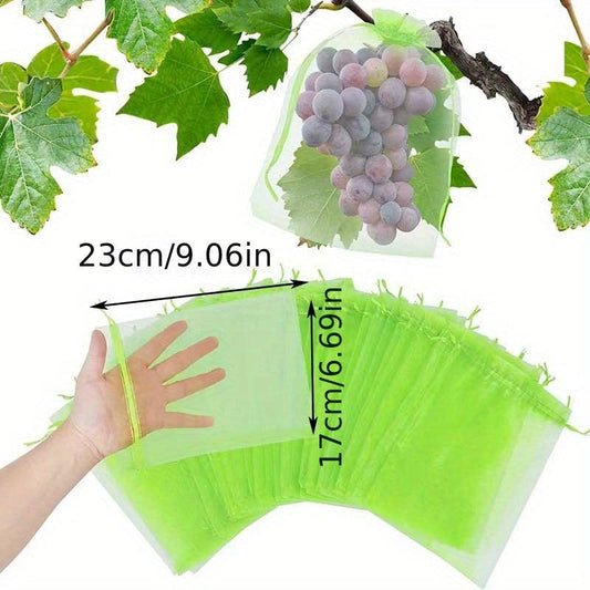 20pcs Garden Netting Bags Protect Fruits & Vegetables from Pests