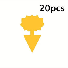 12pcs/20pcs Insect Sticky Trap Board Fruit Garden Wide Range Double-sided Yellow