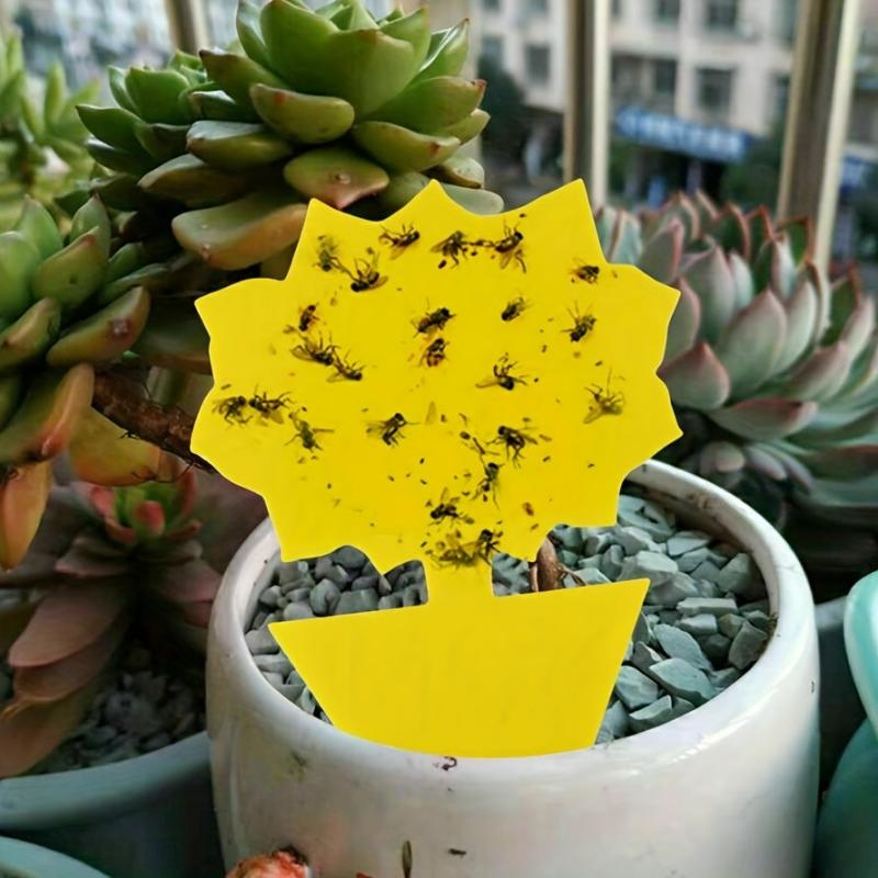 12pcs/20pcs Insect Sticky Trap Board Fruit Garden Wide Range Double-sided Yellow