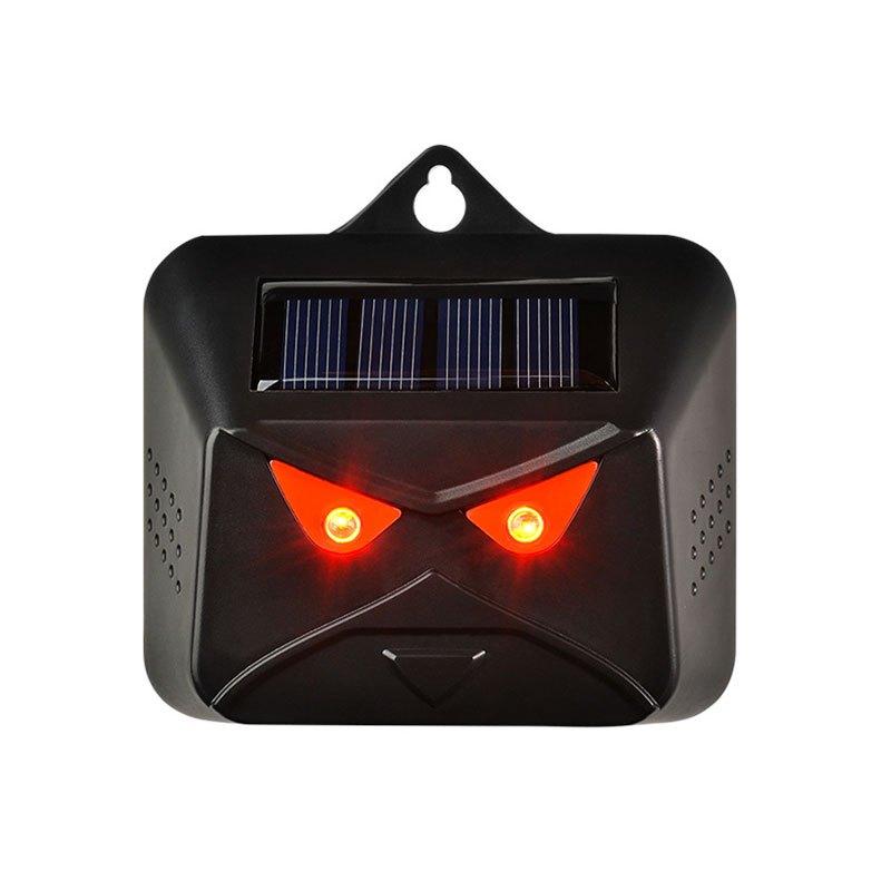 2-Pack Solar Animal Repellent Cat and Mouse Red Flashing Light