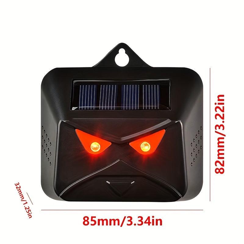 2-Pack Solar Animal Repellent Cat and Mouse Red Flashing Light