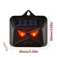 2-Pack Solar Animal Repellent Cat and Mouse Red Flashing Light