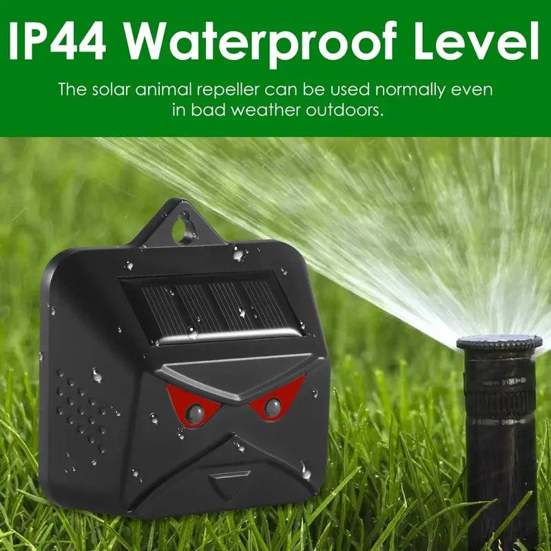 2-Pack Solar Animal Repellent Cat and Mouse Red Flashing Light