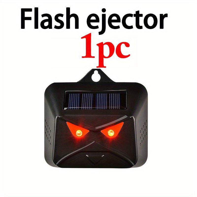 2-Pack Solar Animal Repellent Cat and Mouse Red Flashing Light