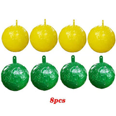 8pcs Sticky Bug Traps Indoor/Outdoor Fruit Fly Mosquito Insect Sticky Balls