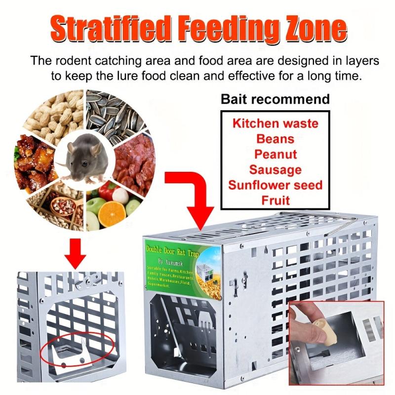 Continuous Catching Mouse Cage Rat Trap All Mice Rat Pest Control