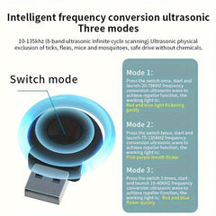 Ultrasonic Insect Repellent USB Device - Safe Pest Control