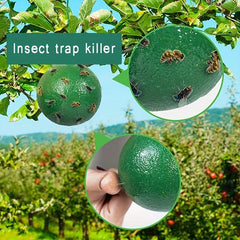 1pc Pumpkin Shape Sticky Fly Trap Ball Outdoor Pest Control