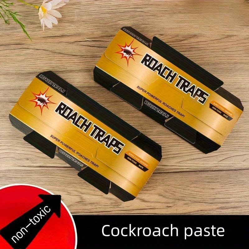 2pcs Cockroach Pest Paste Board Sticky Non toxic Cockroach House Indoor Glue Tra