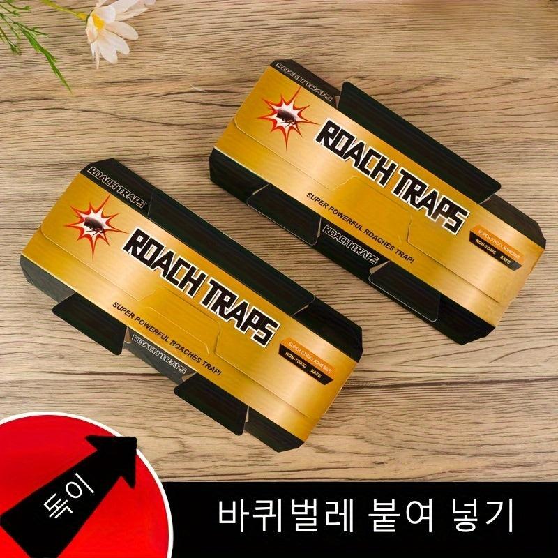 2pcs Cockroach Pest Paste Board Sticky Non toxic Cockroach House Indoor Glue Tra
