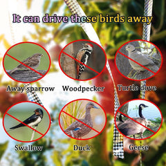 2pcs Bird Scare Tape Reflective Holographic Pigeon Repellent Tape