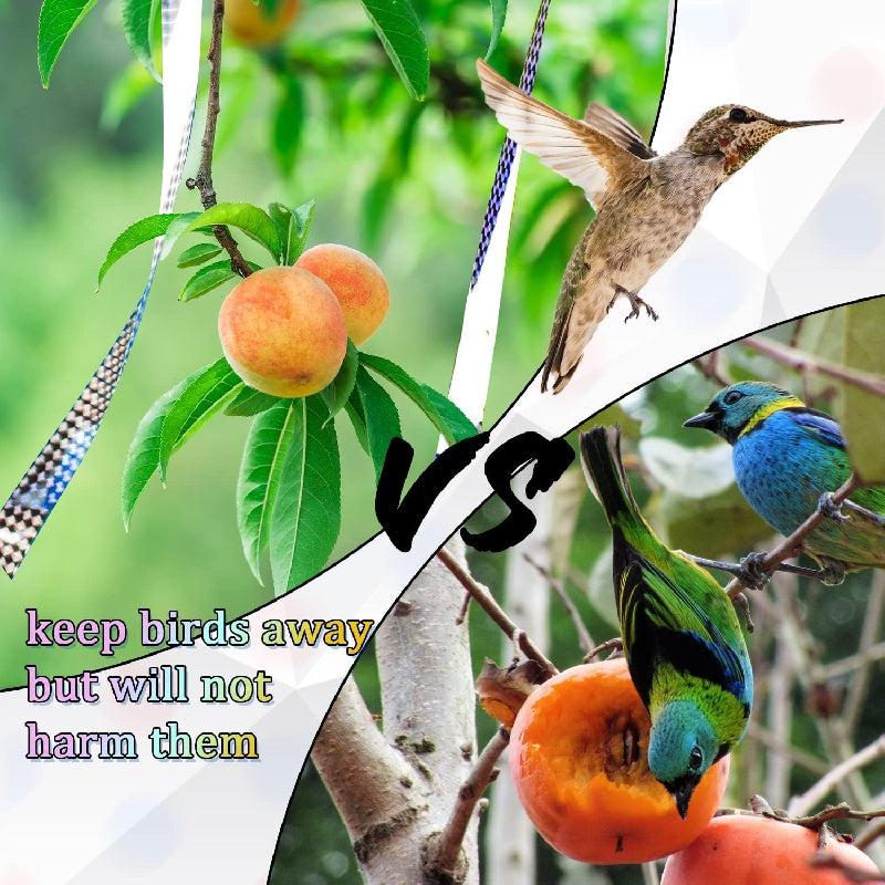 2pcs Bird Scare Tape Reflective Holographic Pigeon Repellent Tape