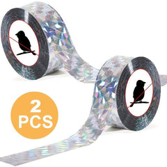 2pcs Bird Scare Tape Reflective Holographic Pigeon Repellent Tape