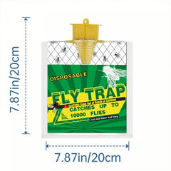 Fly Traps Outdoor Hanging Baited Fly Hunter Ranch Bags Disposable Pest Control