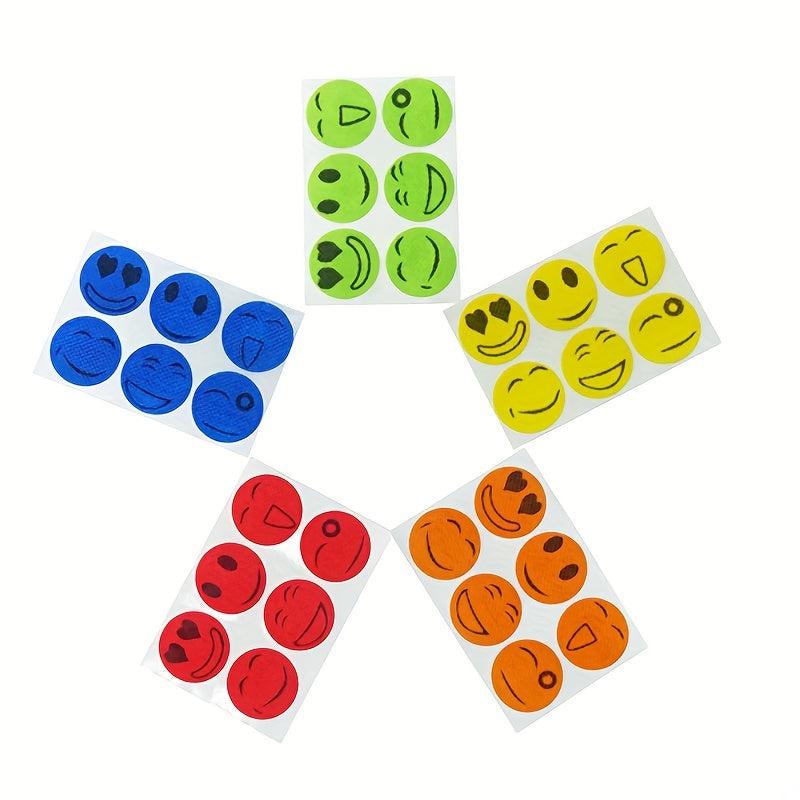 24pcs Mosquito Repellent Stickers Cartoon Expressions Anti-Sting Patches
