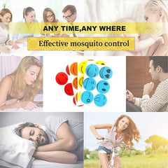 24pcs Mosquito Repellent Stickers Cartoon Expressions Anti-Sting Patches