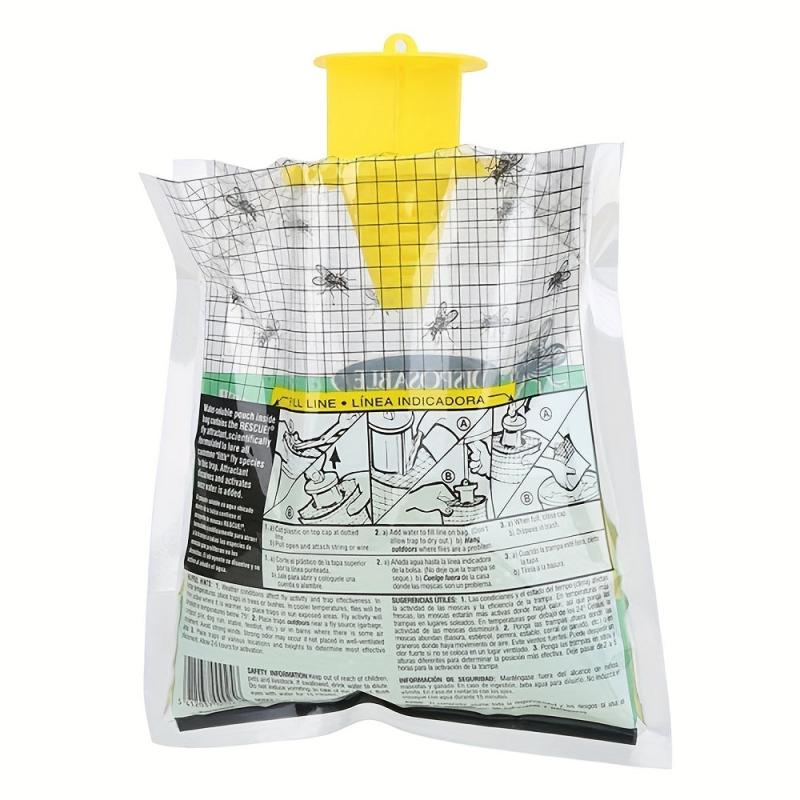 1pc Disposable Fruit Fly Trap Non toxic Outdoor Fly Trap Bag Insect Trap