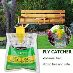 1pc Disposable Fruit Fly Trap Non toxic Outdoor Fly Trap Bag Insect Trap