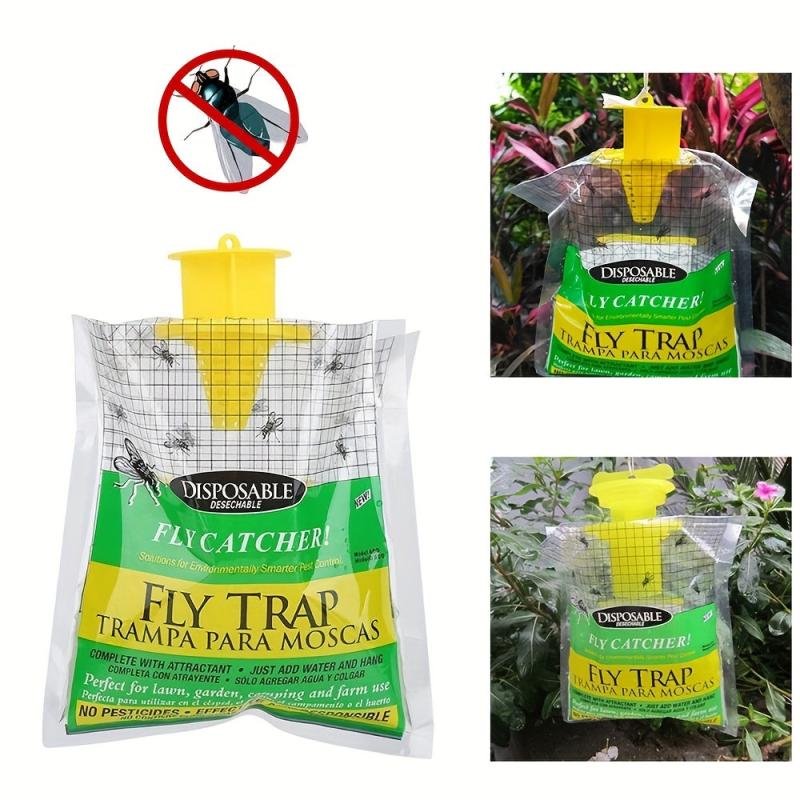 1pc Disposable Fruit Fly Trap Non toxic Outdoor Fly Trap Bag Insect Trap