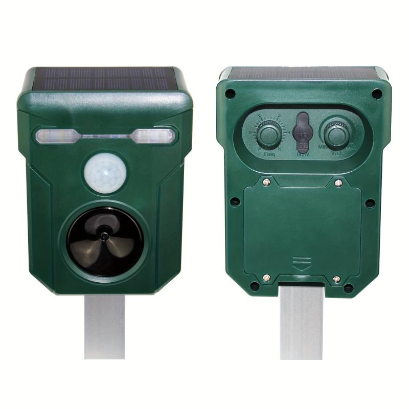 Ultrasonic Cat Repellent Foxes Repeller Solar Powered Animal Scarer Deterrent