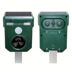 Ultrasonic Cat Repellent Foxes Repeller Solar Powered Animal Scarer Deterrent
