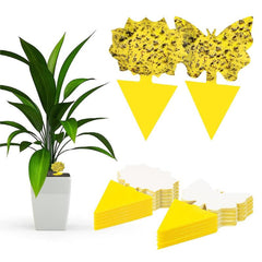 12pcs Armyworm Yellow Insect Trapping Board Solar Butterfly shaped