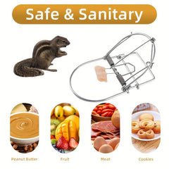 Reusable Metal Mouse Clip Safe And Reliable Trigger Type Mouse Trap