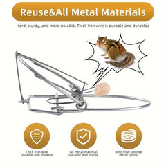 Reusable Metal Mouse Clip Safe And Reliable Trigger Type Mouse Trap