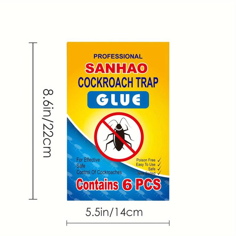 6pcs Cockroach Sticker Trap Sticky Cockroach Board Indoor Outdoor Insect Traps