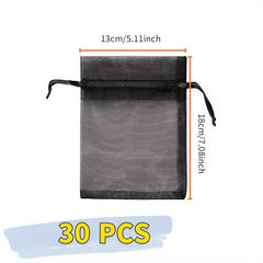30pcs Fruit Protection Bag with Drawstring Garden Net Cover for Plants Pest