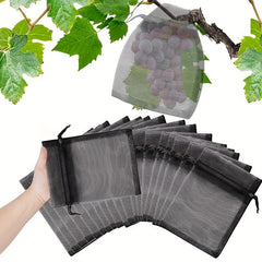 30pcs Fruit Protection Bag with Drawstring Garden Net Cover for Plants Pest