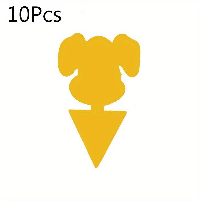 10pcs Garden Double sided Sticky Insect Board Flower shaped Sticky Insect Board