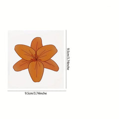 Flower Style Fly Catcher Window Fly Stickers