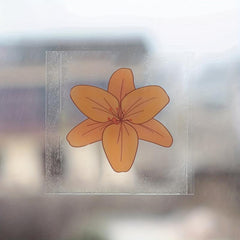 Flower Style Fly Catcher Window Fly Stickers