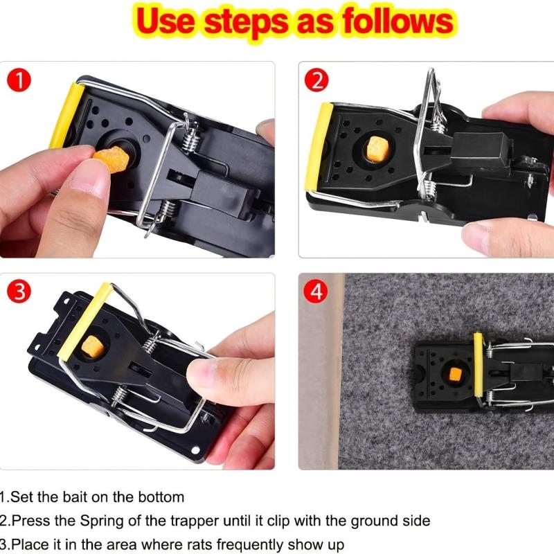 6 Pack Reusable Humane Mouse Traps- Pest Control