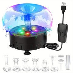 DIY Pump Kit for Magical Water Fountain 8ft USB Power Cord & AC Adapter
