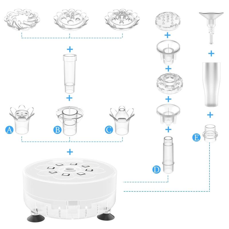 DIY Pump Kit for Magical Water Fountain 8ft USB Power Cord & AC Adapter