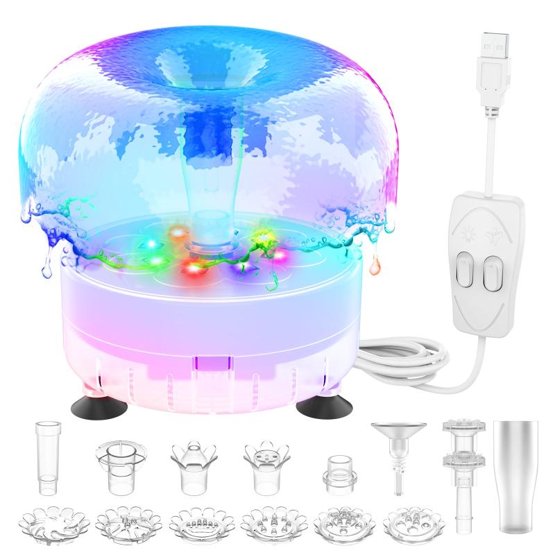 DIY Pump Kit for Magical Water Fountain 8ft USB Power Cord & AC Adapter