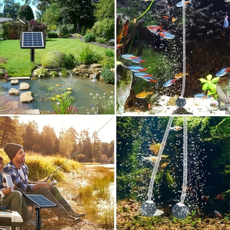 Solar Oxygen Pump for Bird Bath Pond Garden Fish Tank