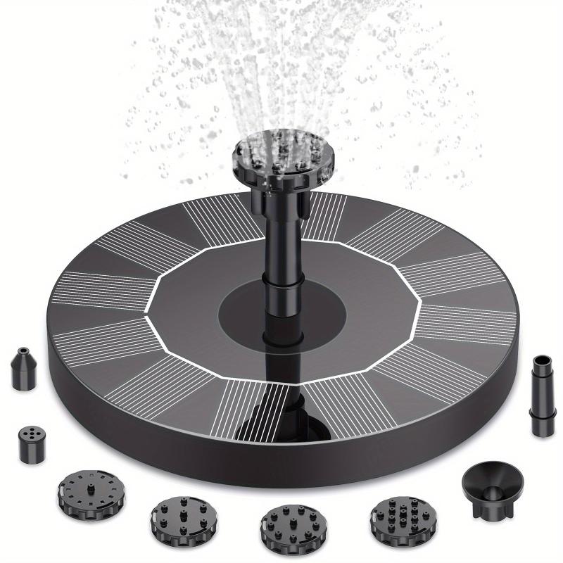 Solar Bird Bath Fountain Pump Upgrade 3 5W Solar Fountain With 6 Nozzles