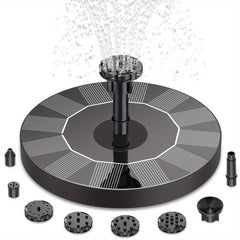 Solar Bird Bath Fountain Pump Upgrade 3 5W Solar Fountain With 6 Nozzles