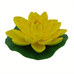 Artificial Foam Lotus Flower With Lily Pad for Garden Pond