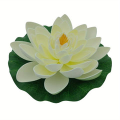 Artificial Foam Lotus Flower With Lily Pad for Garden Pond