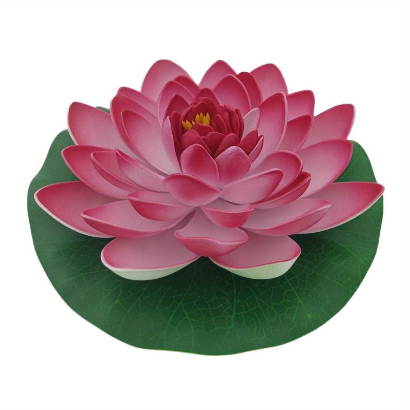 Artificial Foam Lotus Flower With Lily Pad for Garden Pond